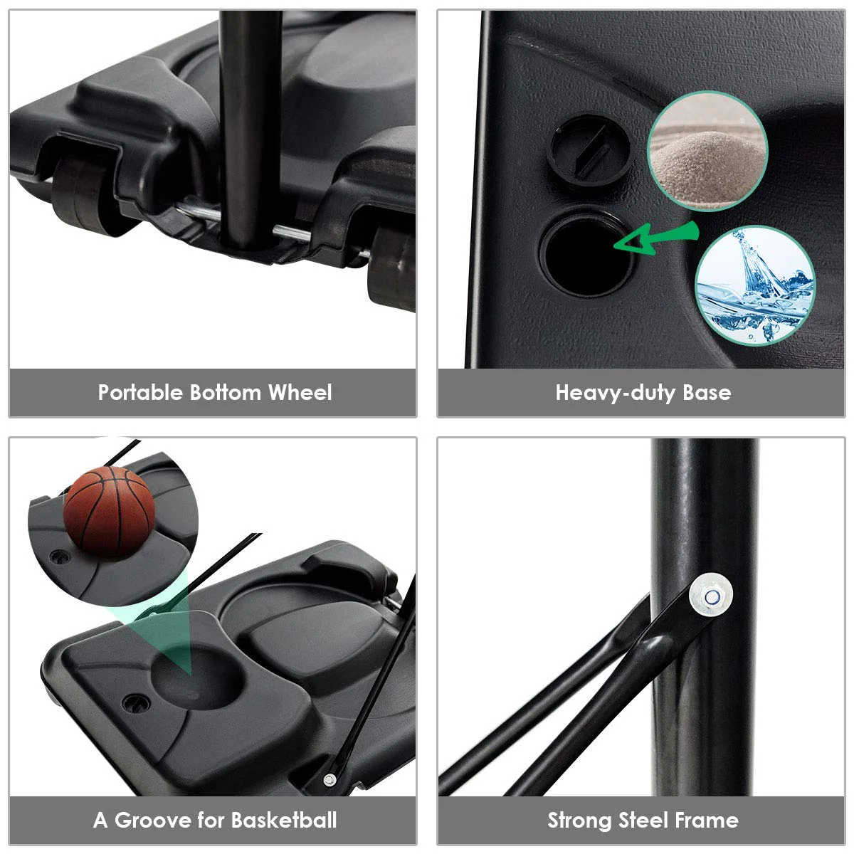 Goplus Portable Basketball Hoop Outdoor - Image 8