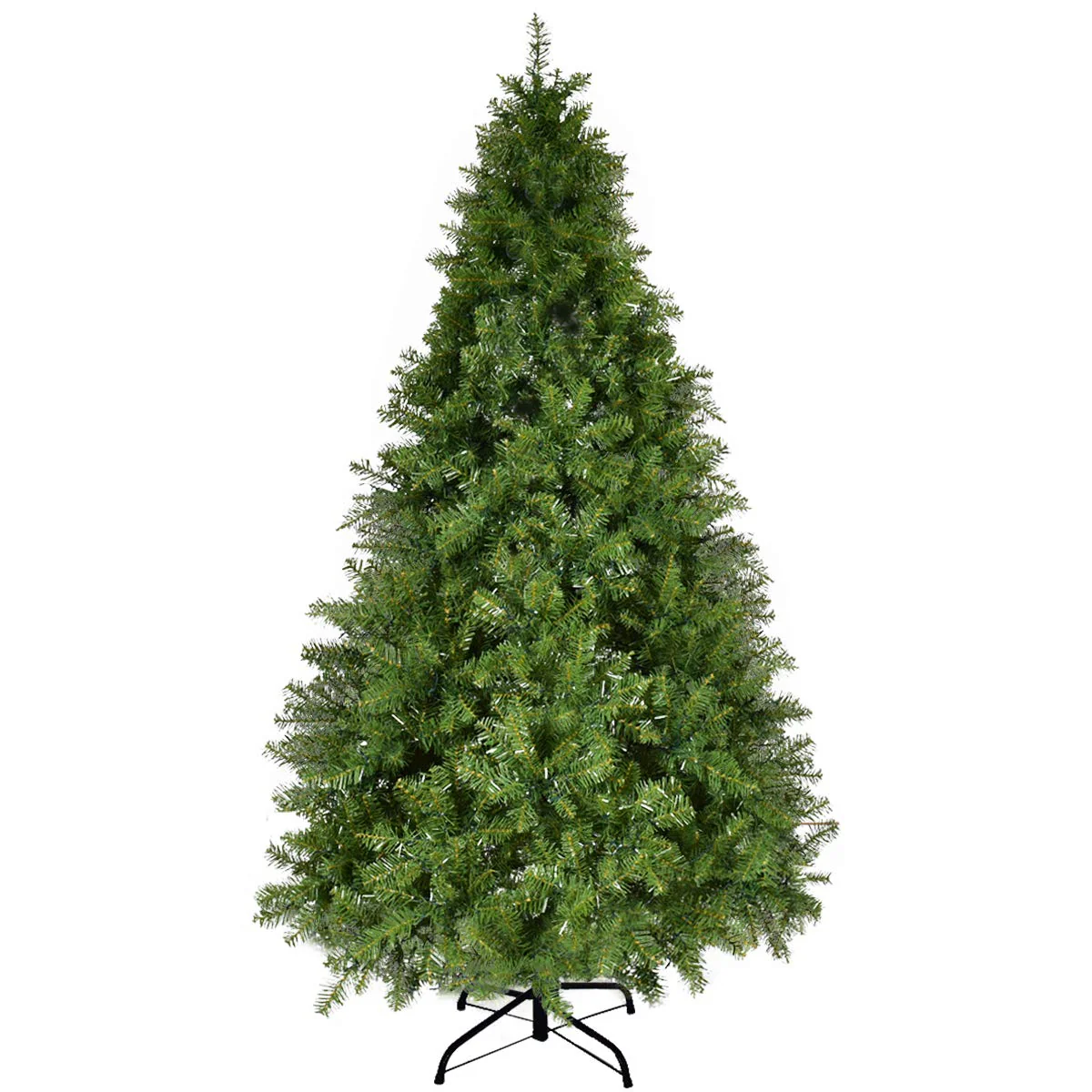 Goplus Pre-Lit Christmas Tree Artificial PVC with 700 LED Lights and Solid Metal Legs (7ft) - Image 4