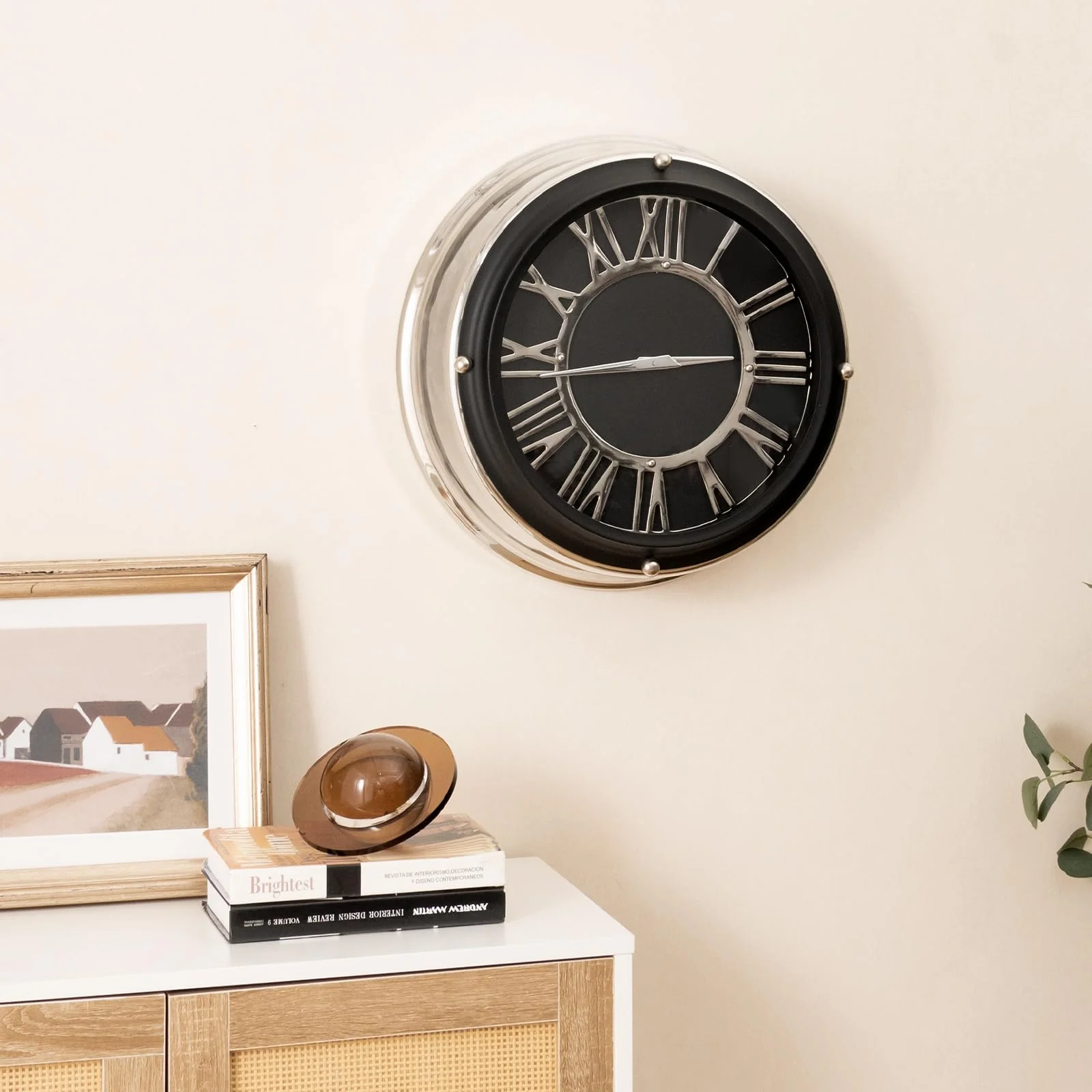 Goplus Silent Wall Clock, Non-Ticking Modern Clock - Image 2