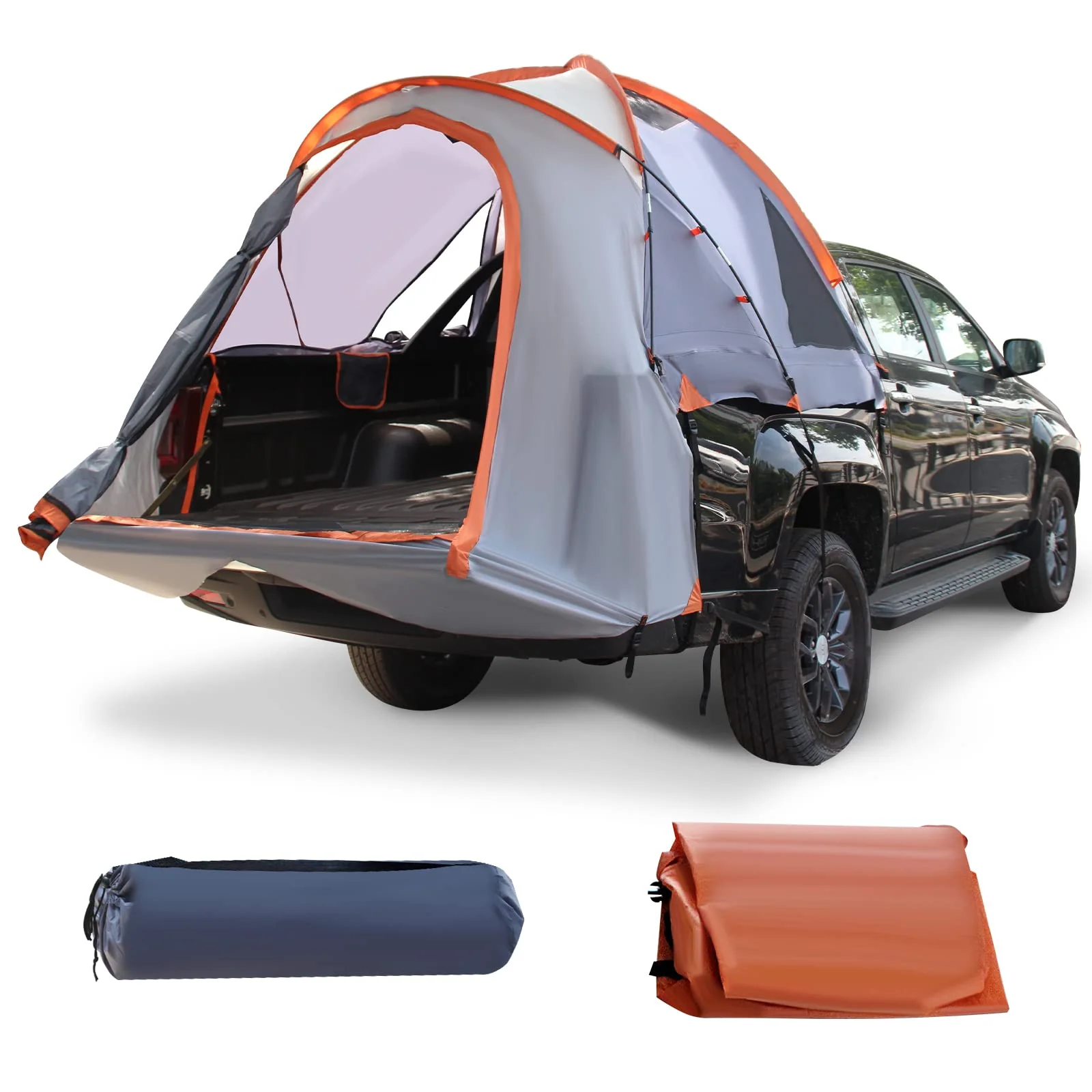 Goplus Truck Bed Tent, Waterproof PU2000mm Pickup Truck Tent for 2 Person with Removable Rainfly