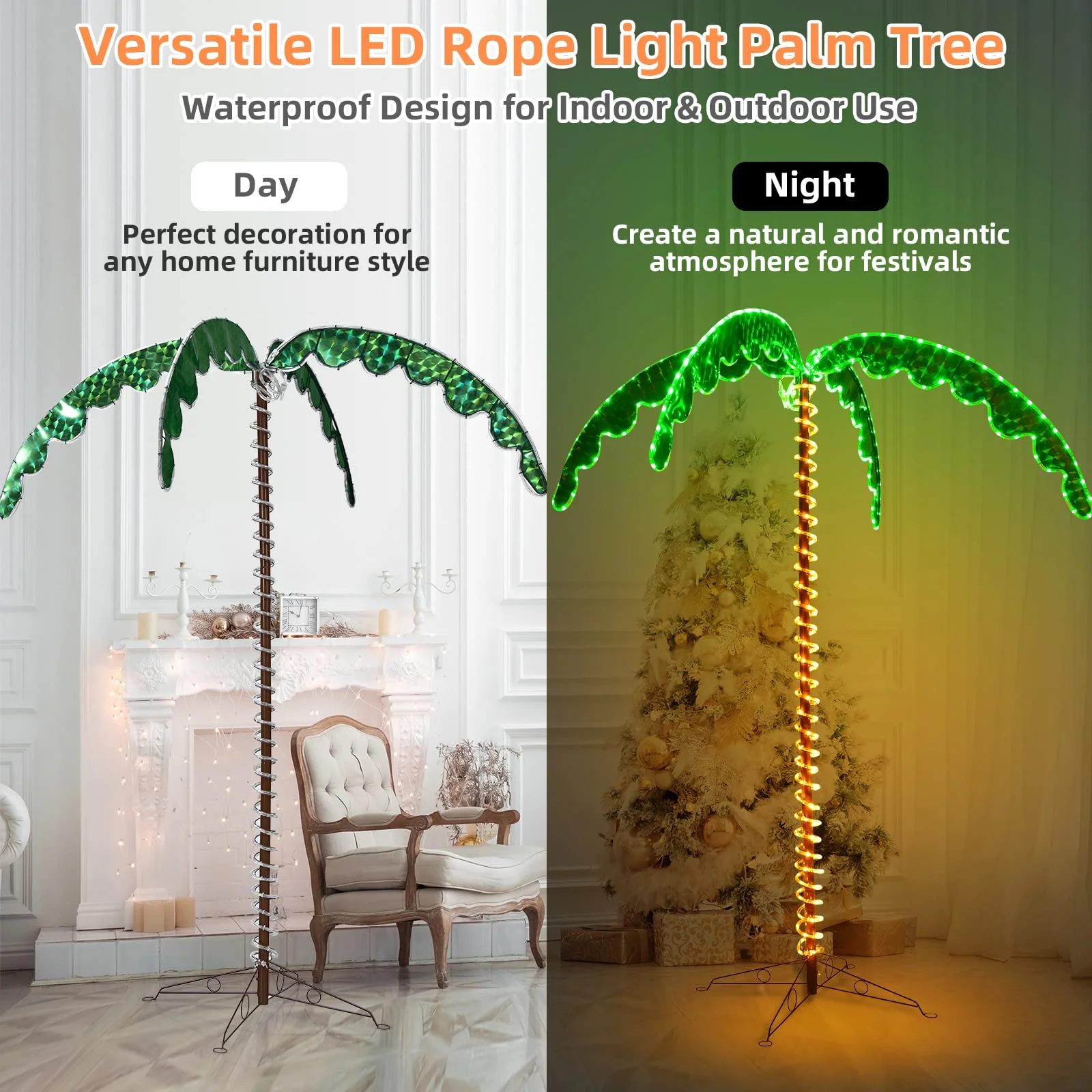 Lighted Palm Trees for Outside Patio - Image 7