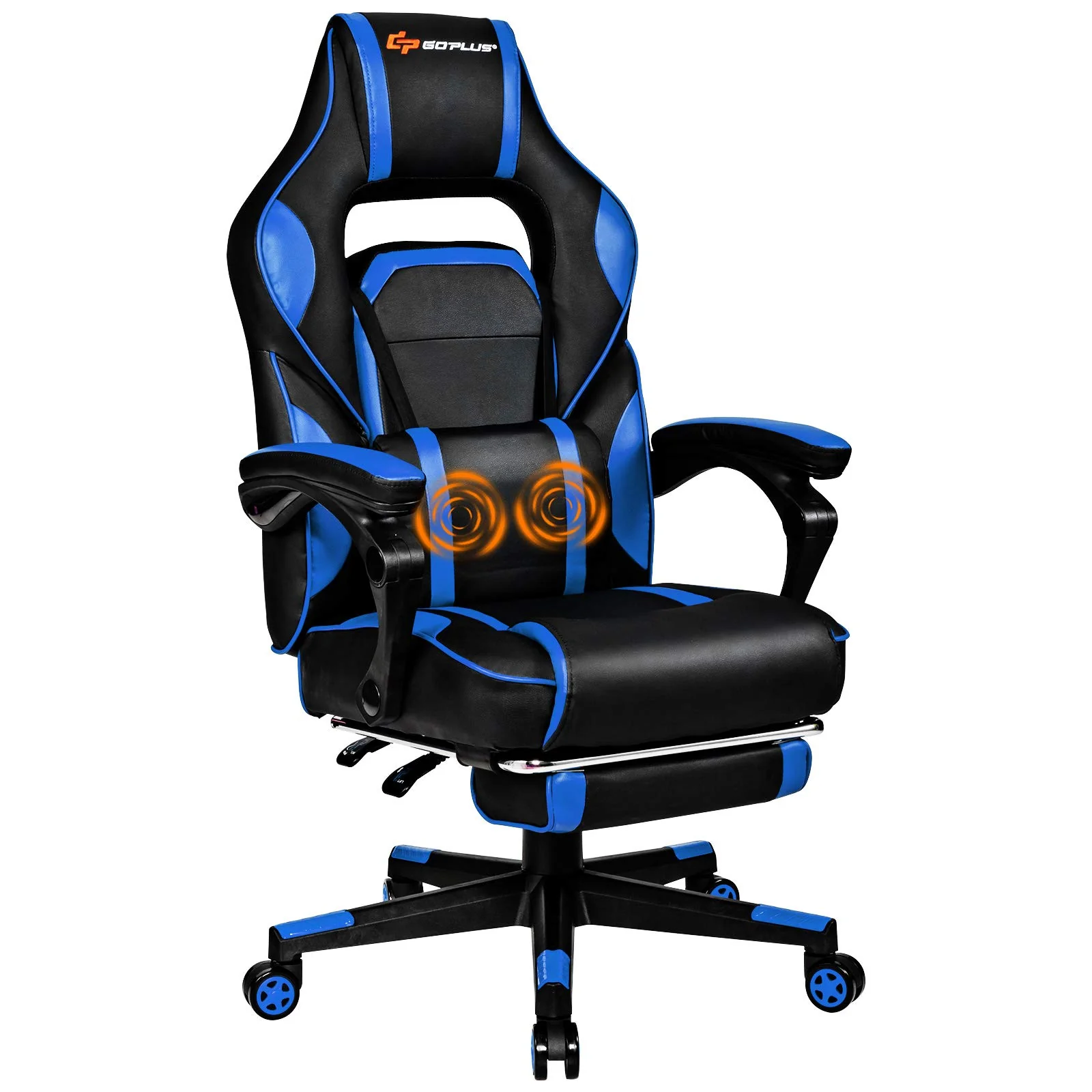 Massage Gaming Chair, Seat Height Adjustment Racing Computer Office Chair - Image 10