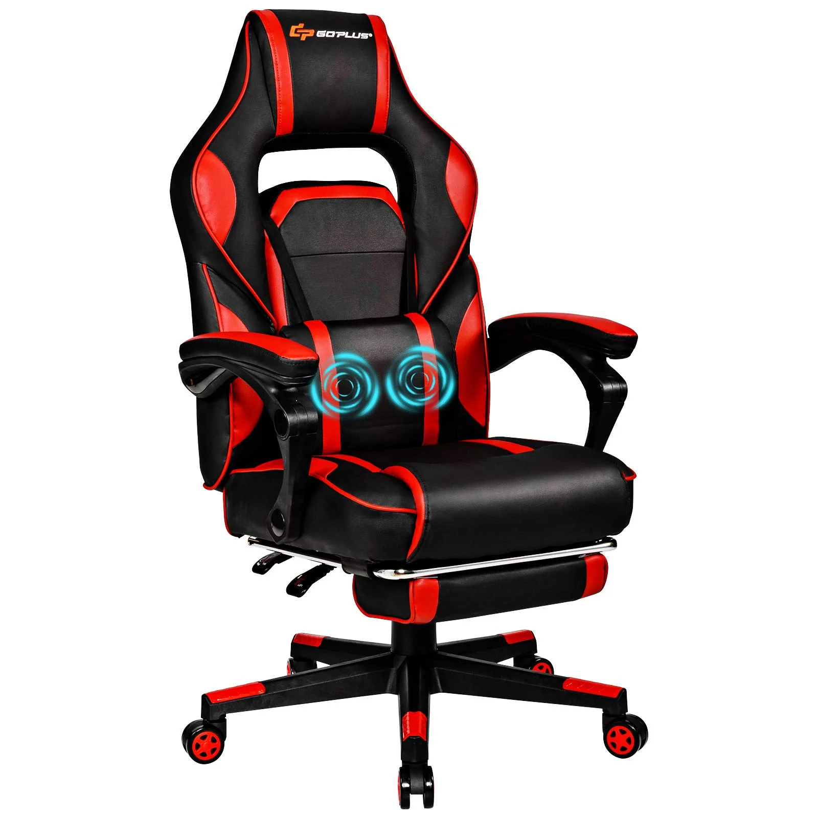 Massage Gaming Chair, Seat Height Adjustment Racing Computer Office Chair - Image 11