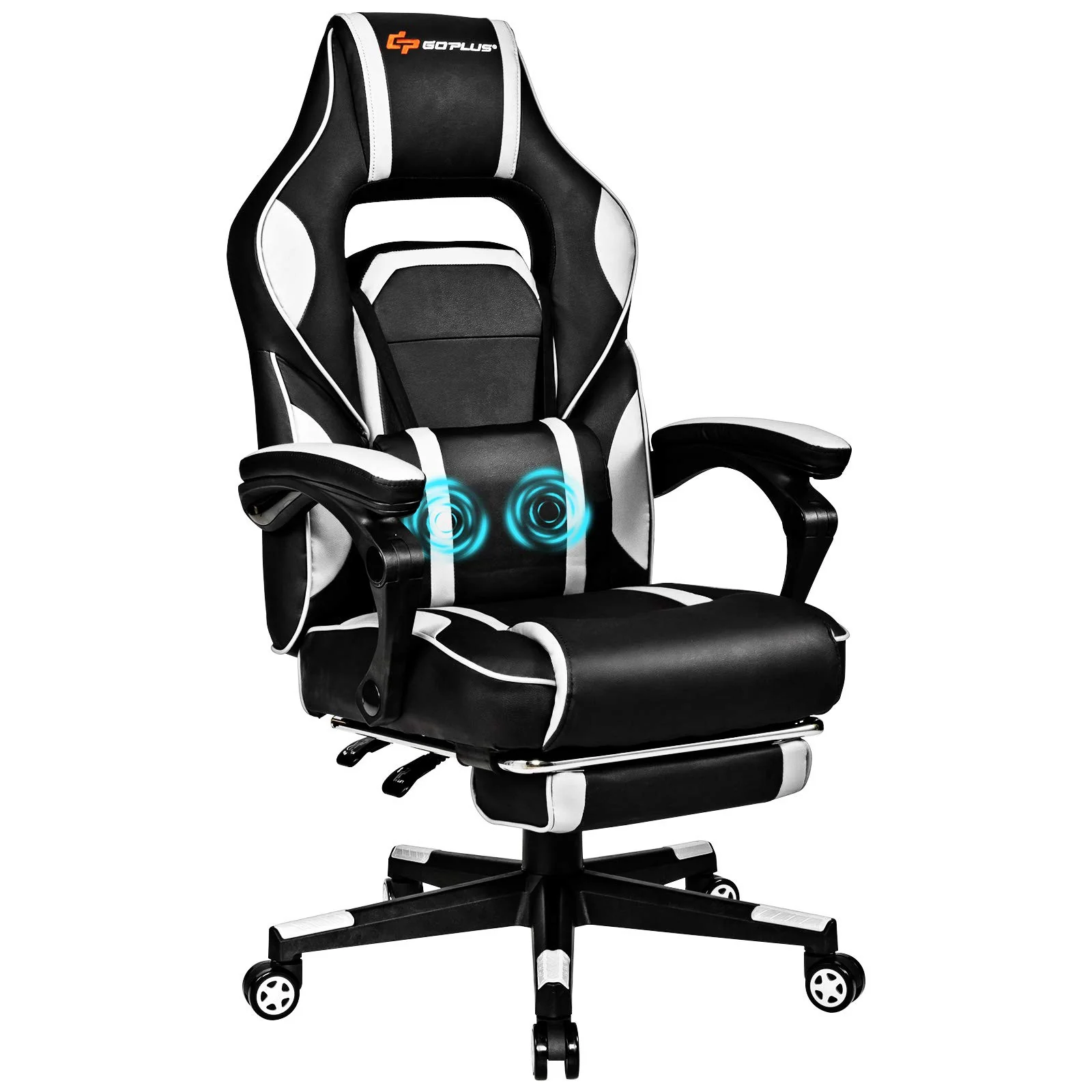 Massage Gaming Chair, Seat Height Adjustment Racing Computer Office Chair - Image 12