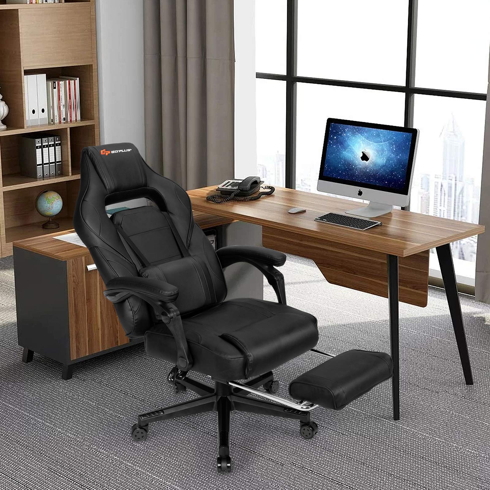 Massage Gaming Chair, Seat Height Adjustment Racing Computer Office Chair - Image 6