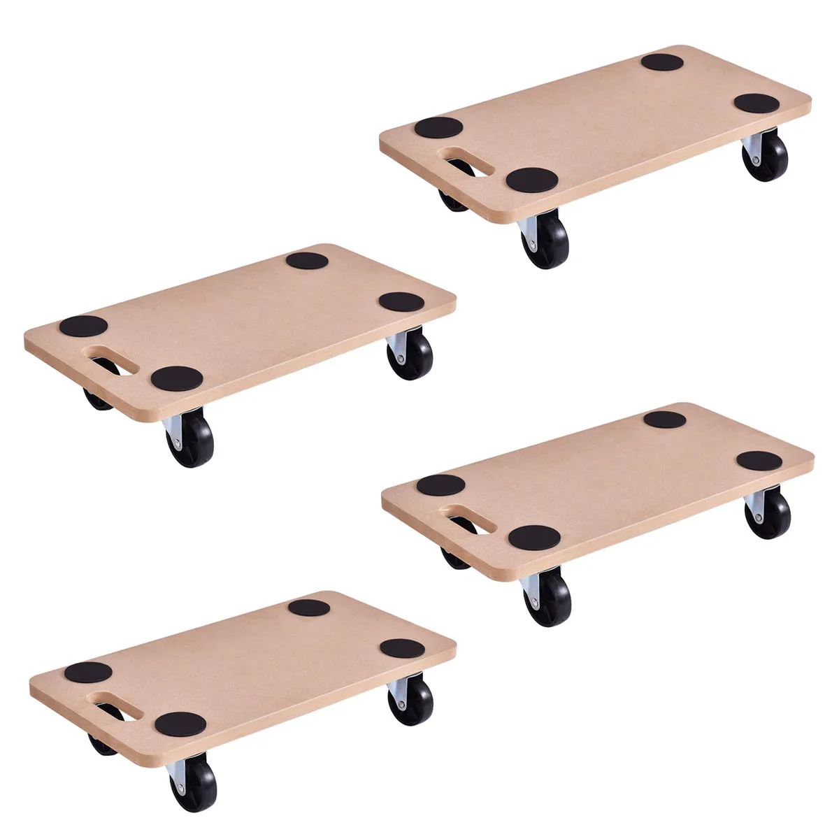 Moving Dolly Heavy Duty Wood Furniture Dollies Movers Carrier (23" x11.5" Platform) - Image 11