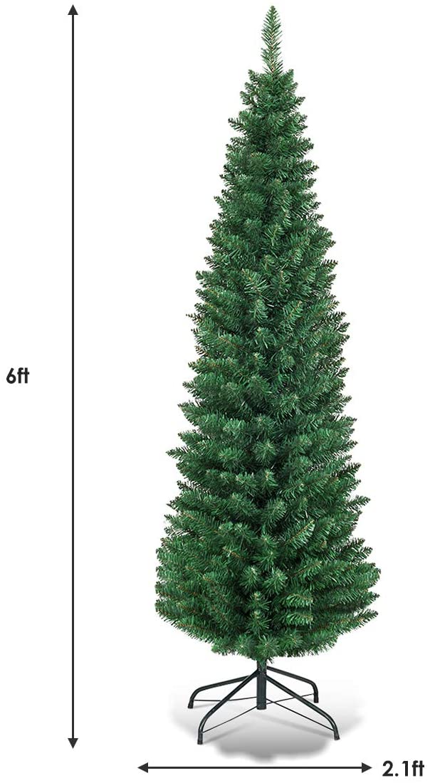 Pencil Christmas Tree, Artificial Slim Skinny Tree - Image 10