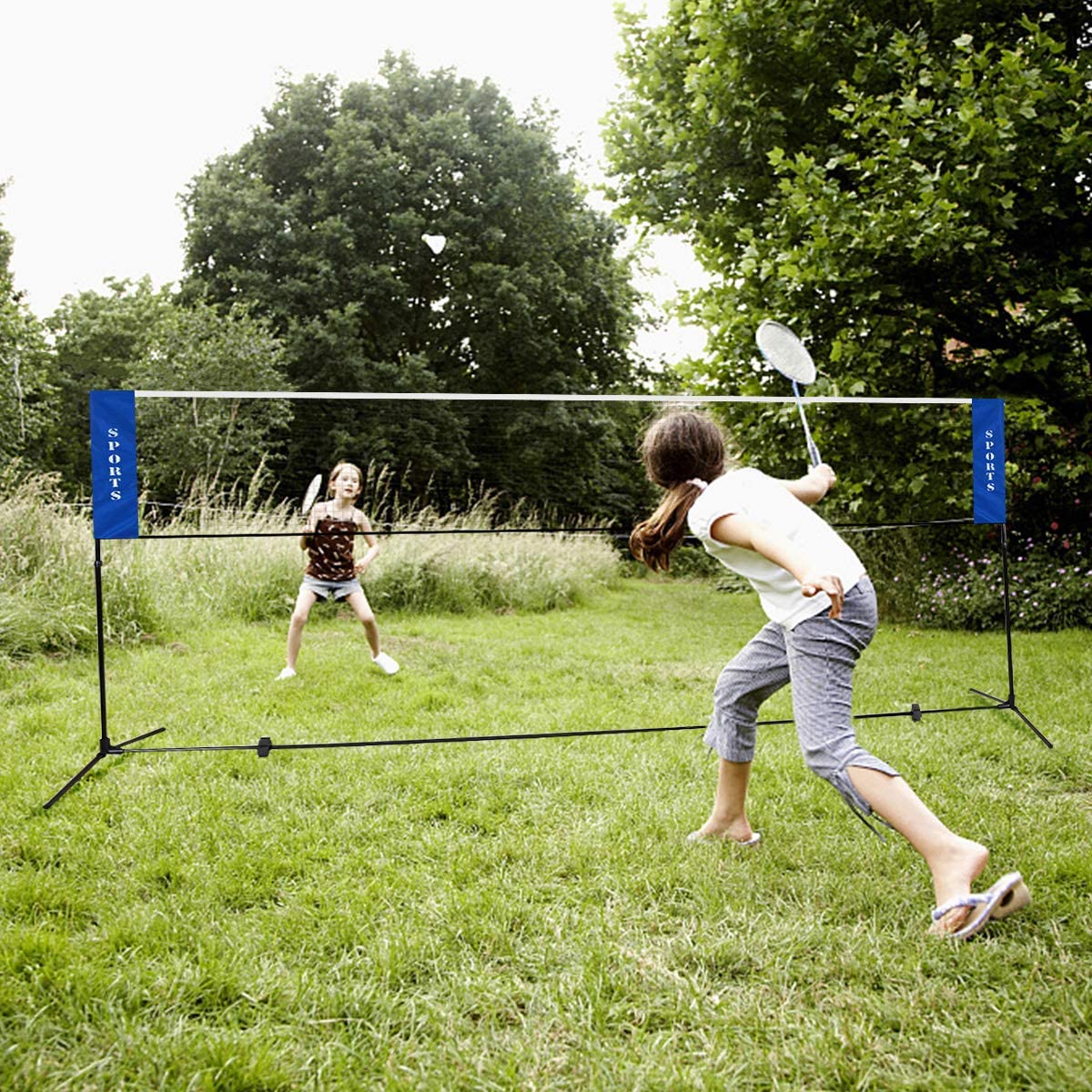 Portable Badminton Net, 2.5' to 5' Height Adjustable - Image 3