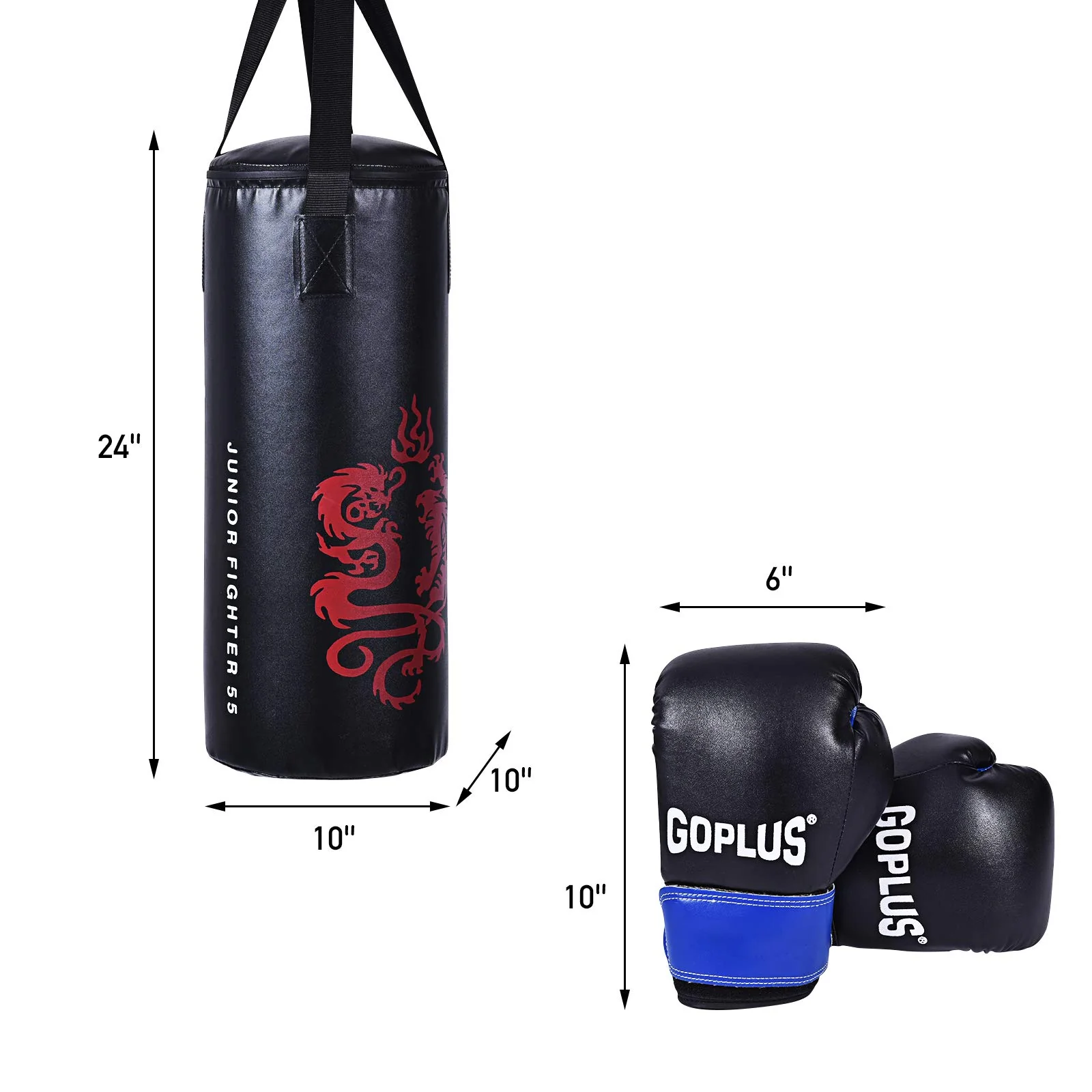 Punching Bag Set for Kids,Filled Heavy Kick Boxing with Gloves - Image 7