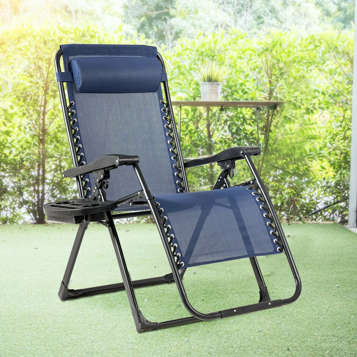 Zero Gravity Chair, 500-lb Capacity Oversized Recliner with Cup Holder - Image 5