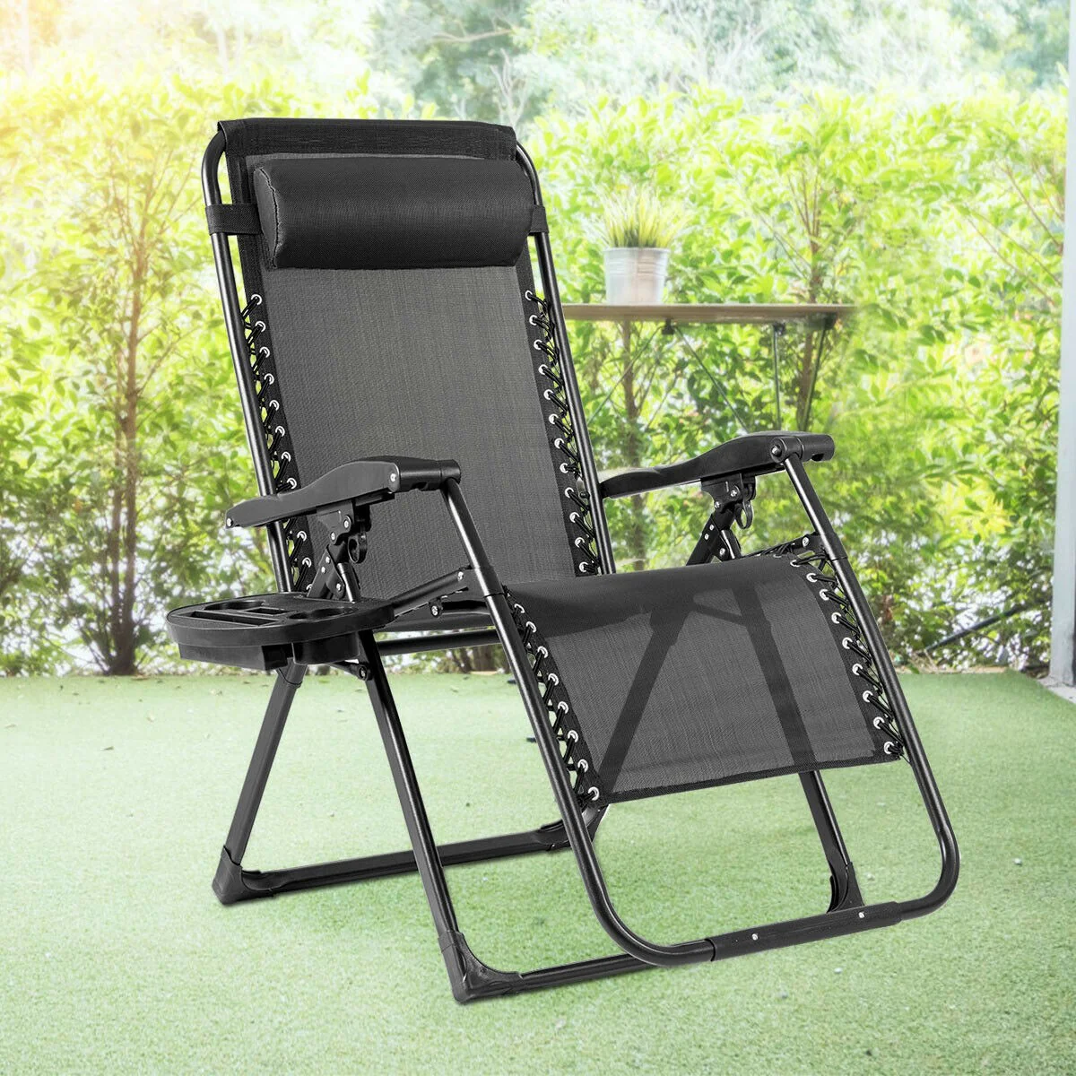 Zero Gravity Chair, 500-lb Capacity Oversized Recliner with Cup Holder - Image 6