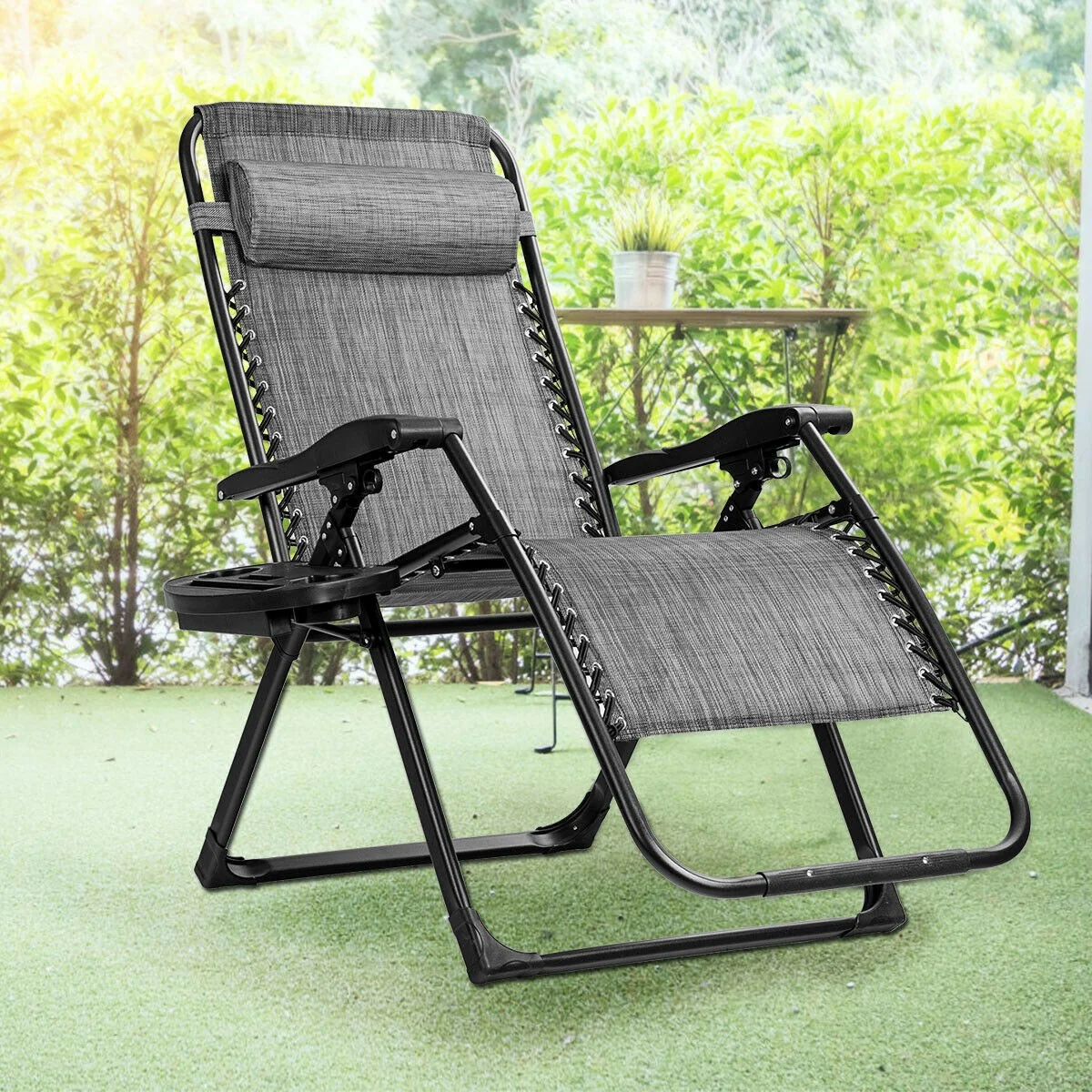 Zero Gravity Chair, 500-lb Capacity Oversized Recliner with Cup Holder - Image 8